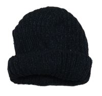 Čierno-modrá melírovaná čapica Primark