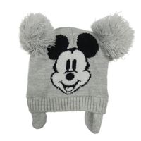 Svetlosivá čapica s Mickey Mousem