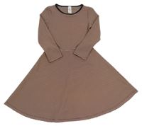 ČErno-růžové pruhované šaty C&A