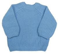 Modrý žinylkový sveter F&F