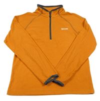 Oranžová pruhovaná fleecová funkčná mikina Regatta