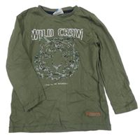 Khaki tričko s tigrom Topolino