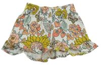 Bielo-kvetované kraťasy Tu