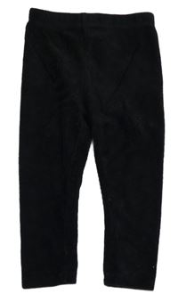 Čierne zamatové legíny Matalan