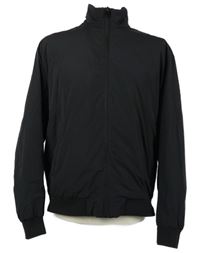 Pánska čierna šušťáková zateplená bunda s rolákom Zara