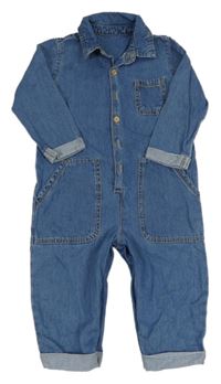 Modrá rifľová kombinéza Nutmeg