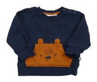 Tmavomodrá mikina s medvedíkom Liegelind