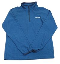 Modro-tmavomodrá pruhovaná fleecová funkčná mikina REGATTA