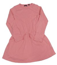 Ružové bavlnené šaty