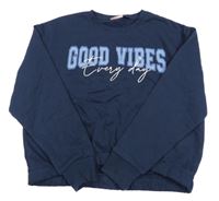 Tmavomodrá mikina s nápisom Pepperts!