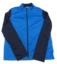 Modro-tmavomodrá športová prepínaci mikina Decathlon