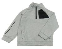 Sivá mikina s vreckom Primark