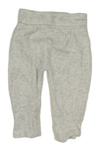 Svetlosivé melírované zamatové tepláky Mothercare