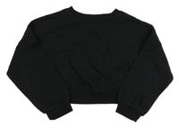 Čierna crop mikina Next