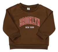 Hnedá mikina s nápisom Shein