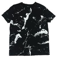 Čierno-biele vzorované tričko C&A