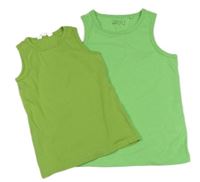 2x Limetkový nátělník Next + H&M