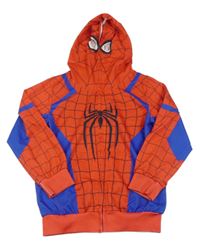 Červeno-modrá prepínaci mikina s kapucí - Spider-man