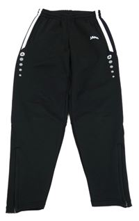 Černé sportovní tepláky s pruhy Jako 