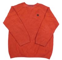 Červený svetr s výšivkou Next