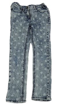 Modré plesňové rifle so srdiečkami C&A