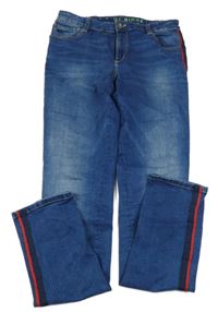 Modré teplákové rifle s pruhy Blue Ridge vel. 176