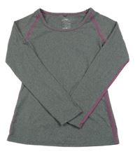 Tmavosivé športové funkčné tričko Crane