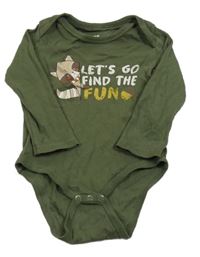 Khaki body s mývalem So Cute