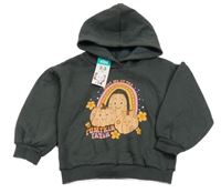 Nové - Tmavošedá mikina s dýněmi a kapucí Matalan