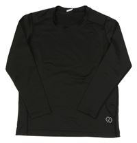 Černé sportovní funkční triko 