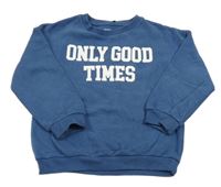 Modrá mikina s nápisom F&F