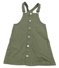 Khaki rifľové prepínaci šaty H&M