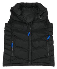 Černá šusťáková zateplená vesta Alpyrex 