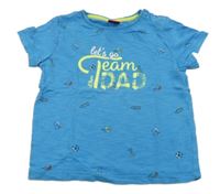 Modré tričko s futbalovým motívom S. Oliver