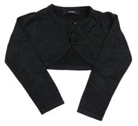 Čierne trblietavé pletené bolerko George