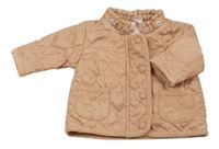 Staroružová šustáková prešívaná zateplená jarná bunda Next