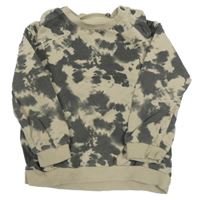 Béžovo-sivá vzorovaná mikina Tu