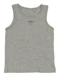 Sivé tielko s futbalovým loptou Primark