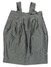 Strieborný blúzková ý púzdrový top s mašlí zn.Freespirit