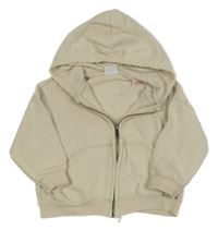 Béžová oversize prepínaci mikina s kapucňou Zara