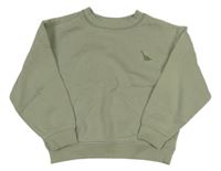 Světlekhaki mikina s dinosaurom PRIMARK
