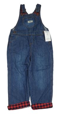 Nové - modré laclové rifle OshKosh