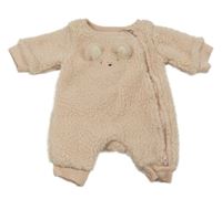 Světlepudrová huňatá podšitá kombinéza s medvídkem M&S