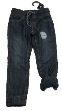 Nové - tmavomodré cuff slim thermo rifle C&A