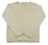 Svetlobéžový rebrovaný sveter H&M