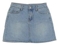 Svetlomodrá rifľová sukňa MANOR