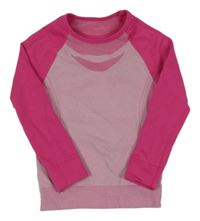 Světlerůžovo-tmavorůžové thermo mikinotriko crivit