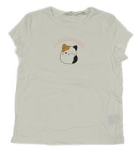 Bílé crop tričko s SQUISHMALLOWS H&M