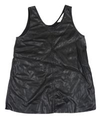 Čierne koženkové šaty H&M