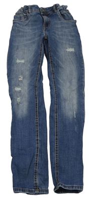 Modré skinny rifle s prošoupáním Chapter Young